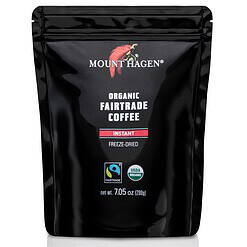 Mount Hagen 7.05oz Organic Freeze Dried Instant Coffee - 2 Pack, Medium Roast Arabica Beans (2x7.05oz)