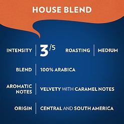 Lavazza House Blend Perfetto Ground Coffee 6 Bags of 12oz, Medium Roast, Full-bodied, Intensity 3/5, Arabica, Package May Vary