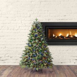 Holiday Living 6-ft Hayden Pine Pre-lit LED Artificial Christmas Tree