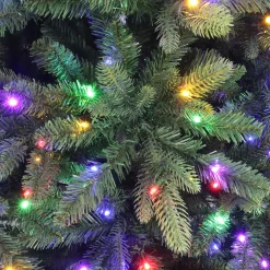Holiday Living 7.5-ft Everett Fraser Fir Pre-lit LED Artificial Christmas Tree