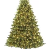 Holiday Living 7.5-ft Everett Fraser Fir Pre-lit LED Artificial Christmas Tree