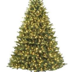 Holiday Living 7.5-ft Everett Fraser Fir Pre-lit LED Artificial Christmas Tree