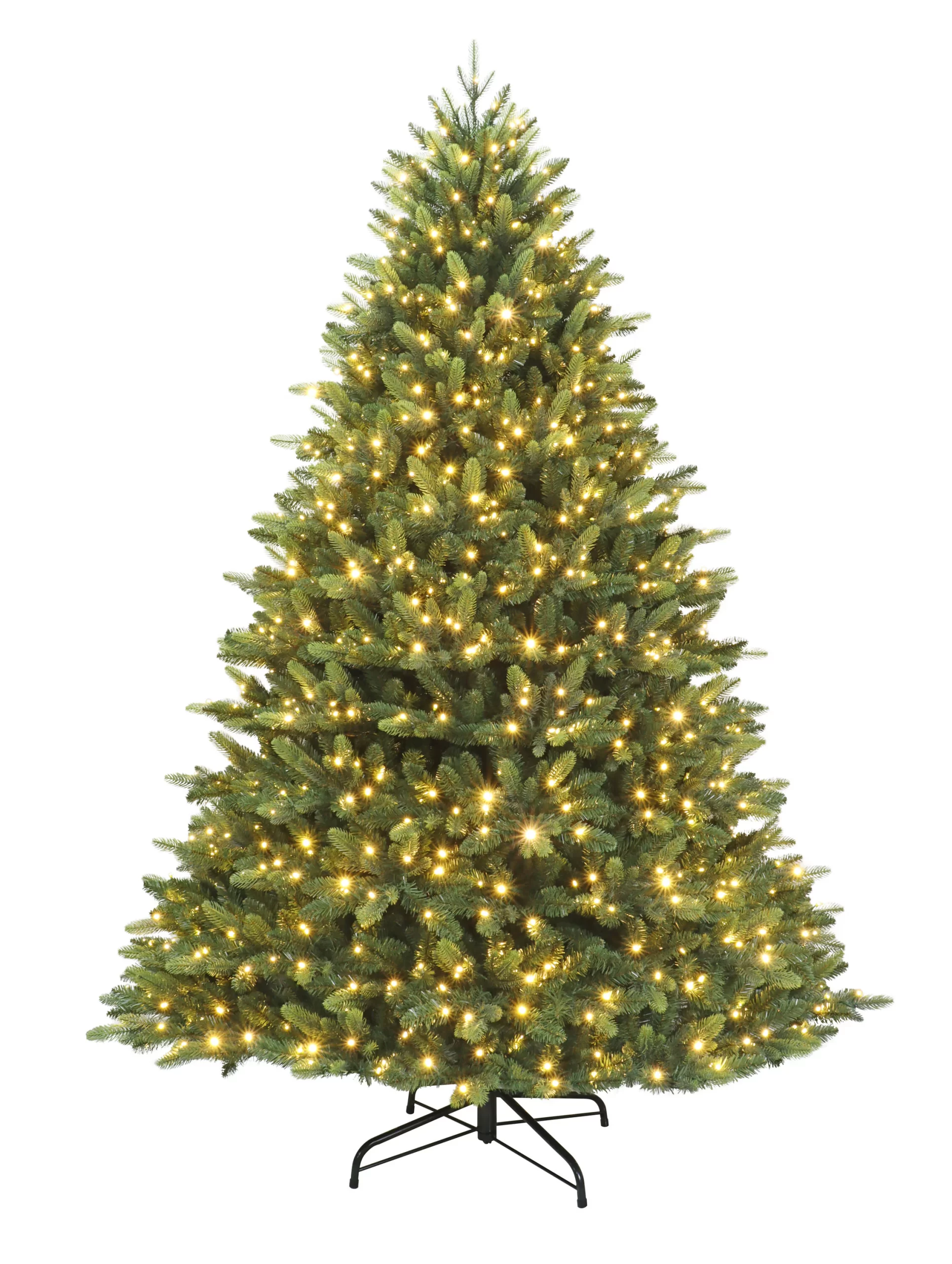 Holiday Living 7.5-ft Everett Fraser Fir Pre-lit LED Artificial Christmas Tree