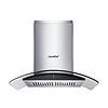 COMFEE Curved Glass Range Hood 30 Inch 450 CFM 3 Speed Gesture Sensing (CVG30W9AST)