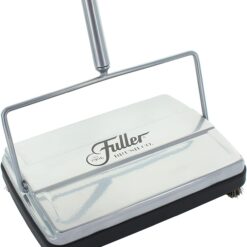 Fuller Brush 17034 Carpet & Floor Sweeper, Mini Stick Cleaner, Small & Portable, Cleans Dust Pet Hair, Electrostatic & Silent, Silver