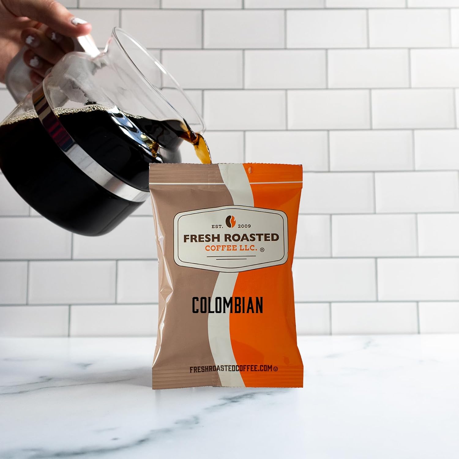 Fresh Roasted Coffee, Colombian, Pre-Ground Fractional Packs, 1.75 Ounce, 42 Count - Image 6