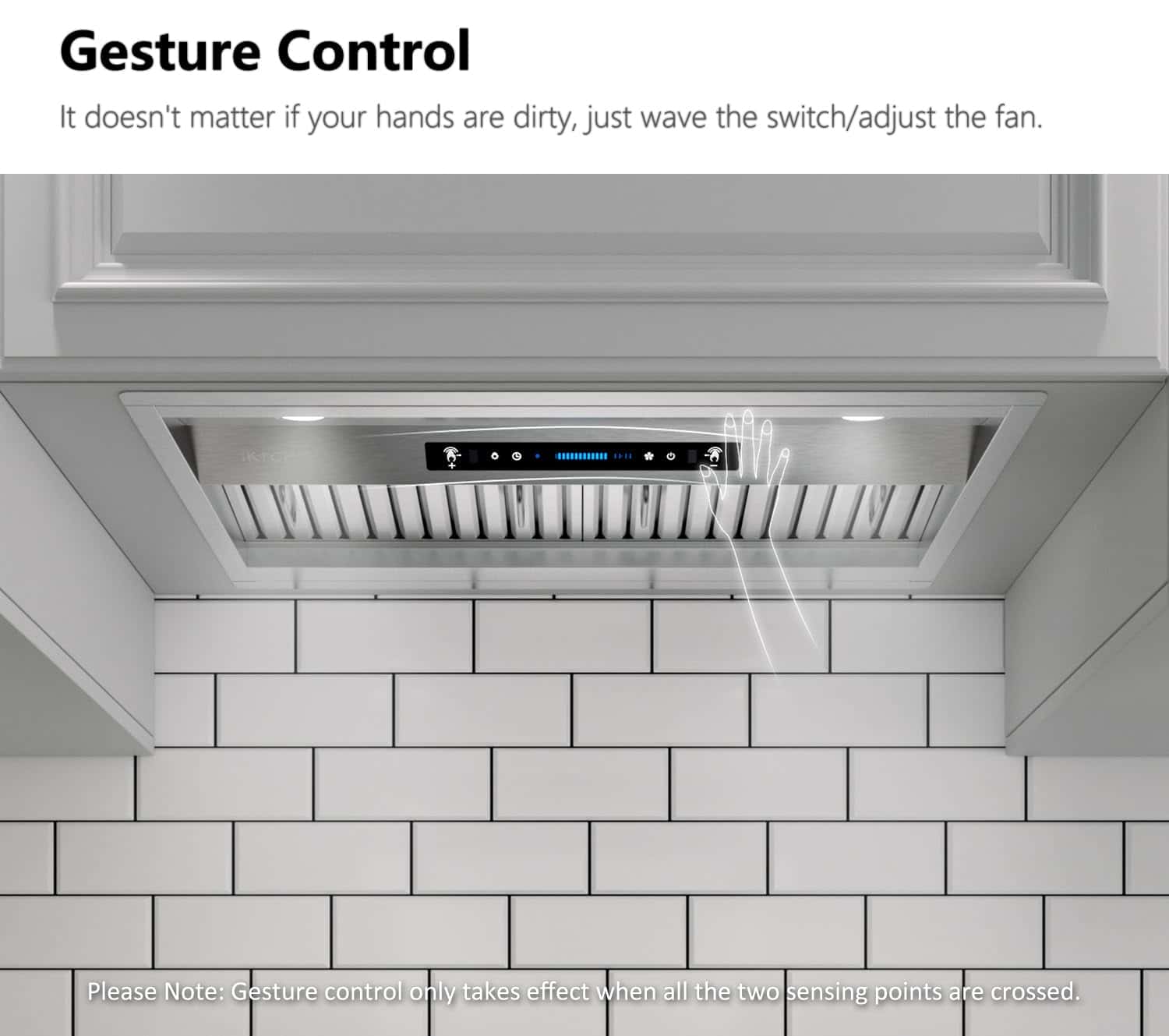 IKTCH 30 inch Built-in/Insert Range Hood 900 CFM, Ducted/Ductless Convertible Duct, Stainless Steel Kitchen Vent Hood