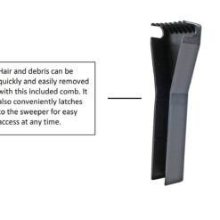 Fuller Brush 17027 Carpet & Floor Sweeper - Mini Stick Cleaner, Cleans Dust Pet Hair - Electrostatic & Silent, Black