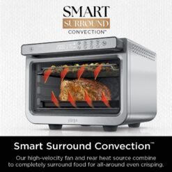 Ninja Prestige Smart XL 10-in-1 Air Fry Digital Countertop Convection Toaster Oven, Stainless Steel, DT501