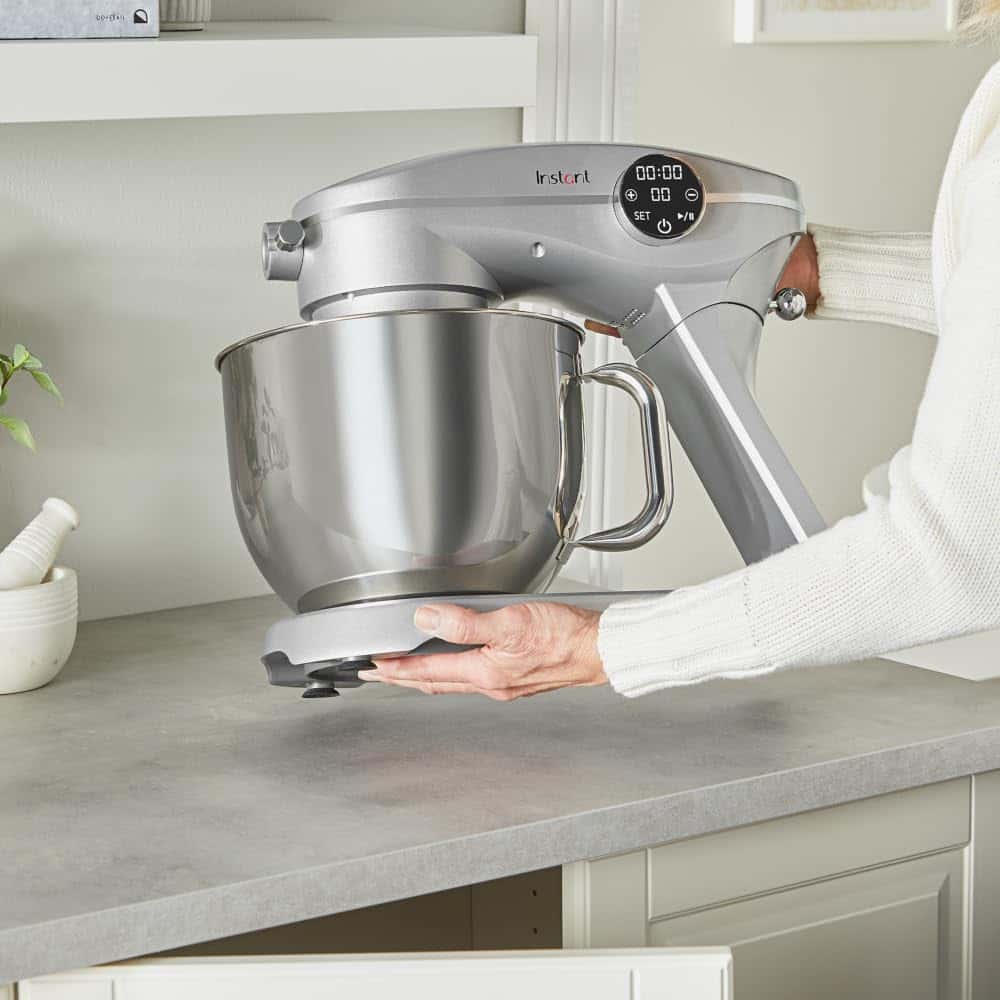 Instant Pot Stand Mixer Pro, 600W 10-Speed Electric Mixer with Digital Interface, 7.4-Qt Stainless Steel Bowl, Silver