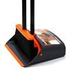 TreeLen Broom and Dustpan Set with 52" Long Handle for Home Kitchen