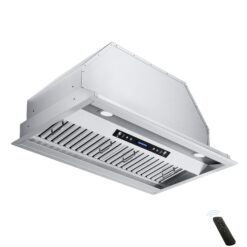 IKTCH 30 inch Built-in/Insert Range Hood 900 CFM, Ducted/Ductless Convertible Duct, Stainless Steel Kitchen Vent Hood