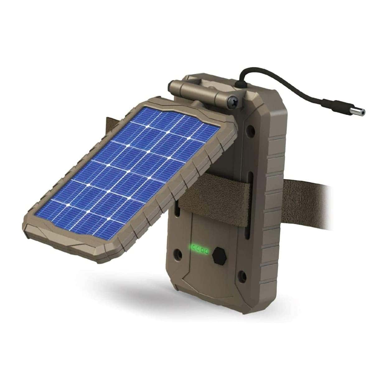 Stealth Cam Durable Sol-Pak Solar Battery Pack, 12V Solar Power Panel, Rechargeable Battery & 10ft Insulated Cable, 3000 mAh