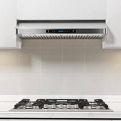 IKTCH 30 Inch Under Cabinet Range Hood with 900-CFM, 4 Speed Gesture Sensing & Touch Control Panel (IKC01-30)