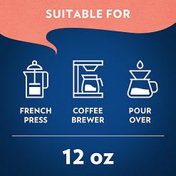 Lavazza Dolcevita Classico Ground Coffee 6 Bags of 12oz, Medium Roast, Rich and Full-bodied, Intensity 3/5, Package May Vary