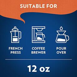 Lavazza House Blend Perfetto Ground Coffee 6 Bags of 12oz, Medium Roast, Full-bodied, Intensity 3/5, Arabica, Package May Vary