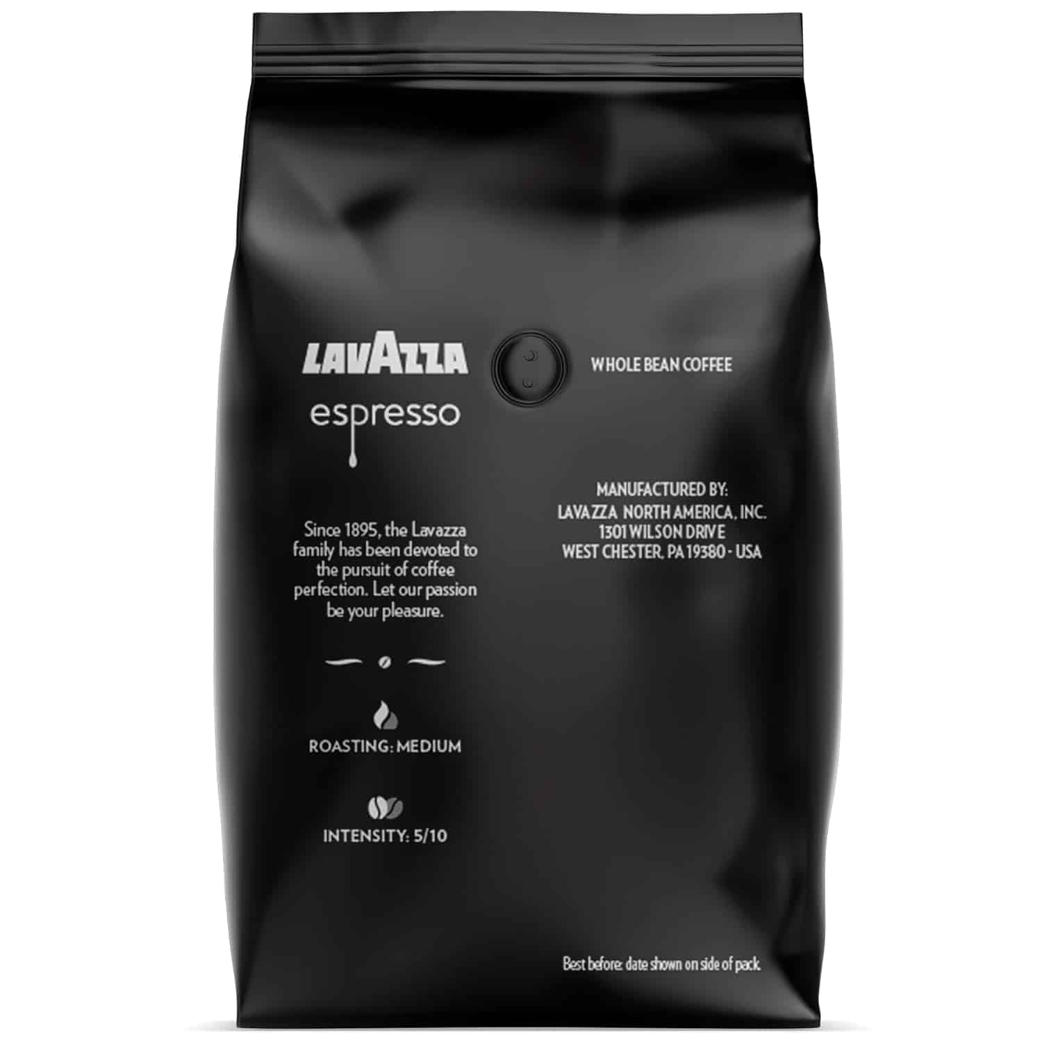 Lavazza Espresso Whole Bean Coffee Blend, Medium Roast, 2.2 Pound Bag (Packaging May Vary) Premium Quality, Rich bodied