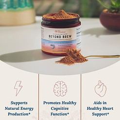 Live Conscious Beyond Brew Mushroom Superfood Coffee, 30 Servings Net Wt. 7 oz (0.4 lb/201g)