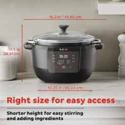 Instant Superior Cooker 7.5QT Slow Cooker and Multicooker, 4-in-1 Functions
