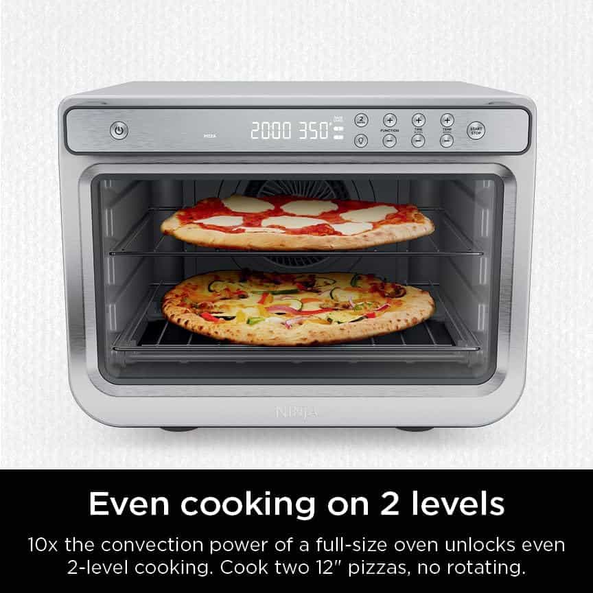 Ninja Prestige Smart XL 10-in-1 Air Fry Digital Countertop Convection Toaster Oven, Stainless Steel, DT501