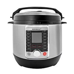 KINGBULL 12-in-1 Electric Pressure Cooker, Stainless Steel/Black (6 Quart)