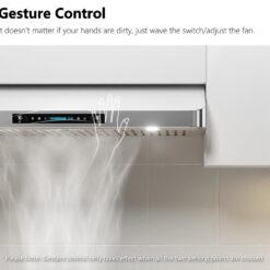 IKTCH 30 Inch Under Cabinet Range Hood with 900-CFM, 4 Speed Gesture Sensing & Touch Control Panel (IKC01-30)