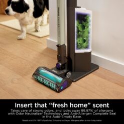 Shark - PowerDetect Clean & Empty Cordless Stick Vacuum & Auto-Empty System with Powerful Suction - Dark Gray