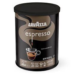 Lavazza Espresso Ground Coffee Blend, Medium Roast, 8-Oz Cans, Pack of 4 (Packaging May Vary) Premium Blend