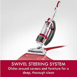 Kenmore DU2015 Bagless Upright Vacuum Lightweight Carpet Cleaner with 10’Hose, HEPA Filter, 4 Cleaning Tools for Pet Hair, Hardwood Floor, 2L, Red