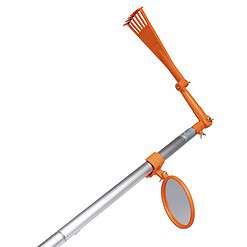 Mini Rake, Great for Removing Leaves and Branches from Roofs, gutters and Other Out-of-Reach Areas Where Debris accumulates