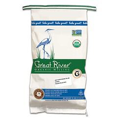 Great River Organic Milling, Oatmeal, Regular Rolled Oats, Organic, 25-Pounds (Pack of 1)