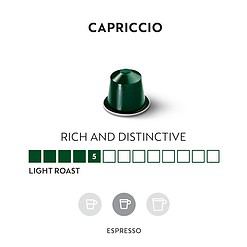 Nespresso Capsules Original Line, Capriccio, Medium Roast Espresso Coffee, 50 Count Coffee Pods