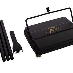 Fuller Brush 17027 Carpet & Floor Sweeper - Mini Stick Cleaner, Cleans Dust Pet Hair - Electrostatic & Silent, Black