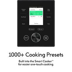 CHEF iQ Smart Pressure Cooker 10 Cooking Functions & 18 Features, Built-in Scale, 6 Qt