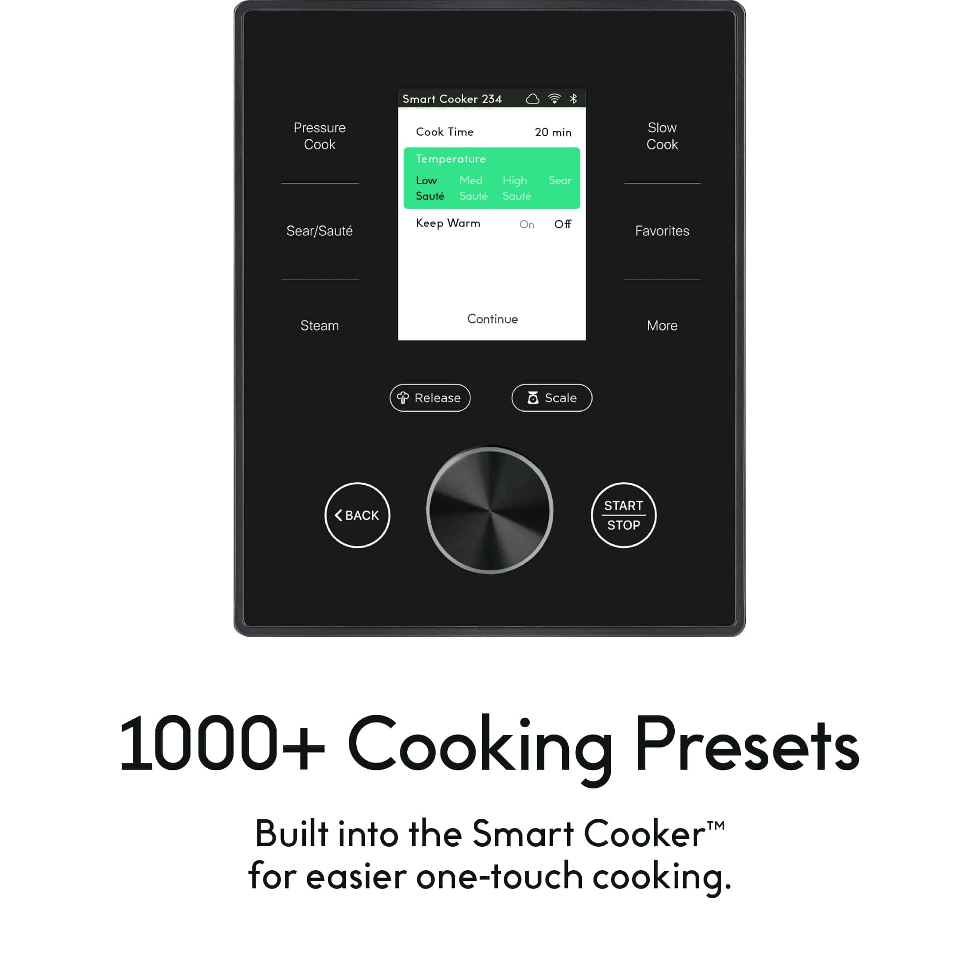 CHEF iQ Smart Pressure Cooker 10 Cooking Functions & 18 Features, Built-in Scale, 6 Qt