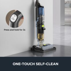 Eureka NEW400 Cordless Wet Dry One Hard Floor Cleaner with Self System, Vacuum Mop for Multi-Surfaces, Black, 8 lbs
