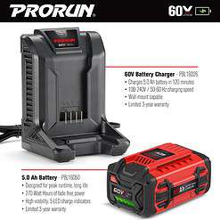 PRORUN PLM16021SP 60-volt 21-in Cordless Self-propelled Lawn Mower 5 Ah (1-Battery and Charger Included)