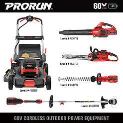 PRORUN PLM16021SP 60-volt 21-in Cordless Self-propelled Lawn Mower 5 Ah (1-Battery and Charger Included)