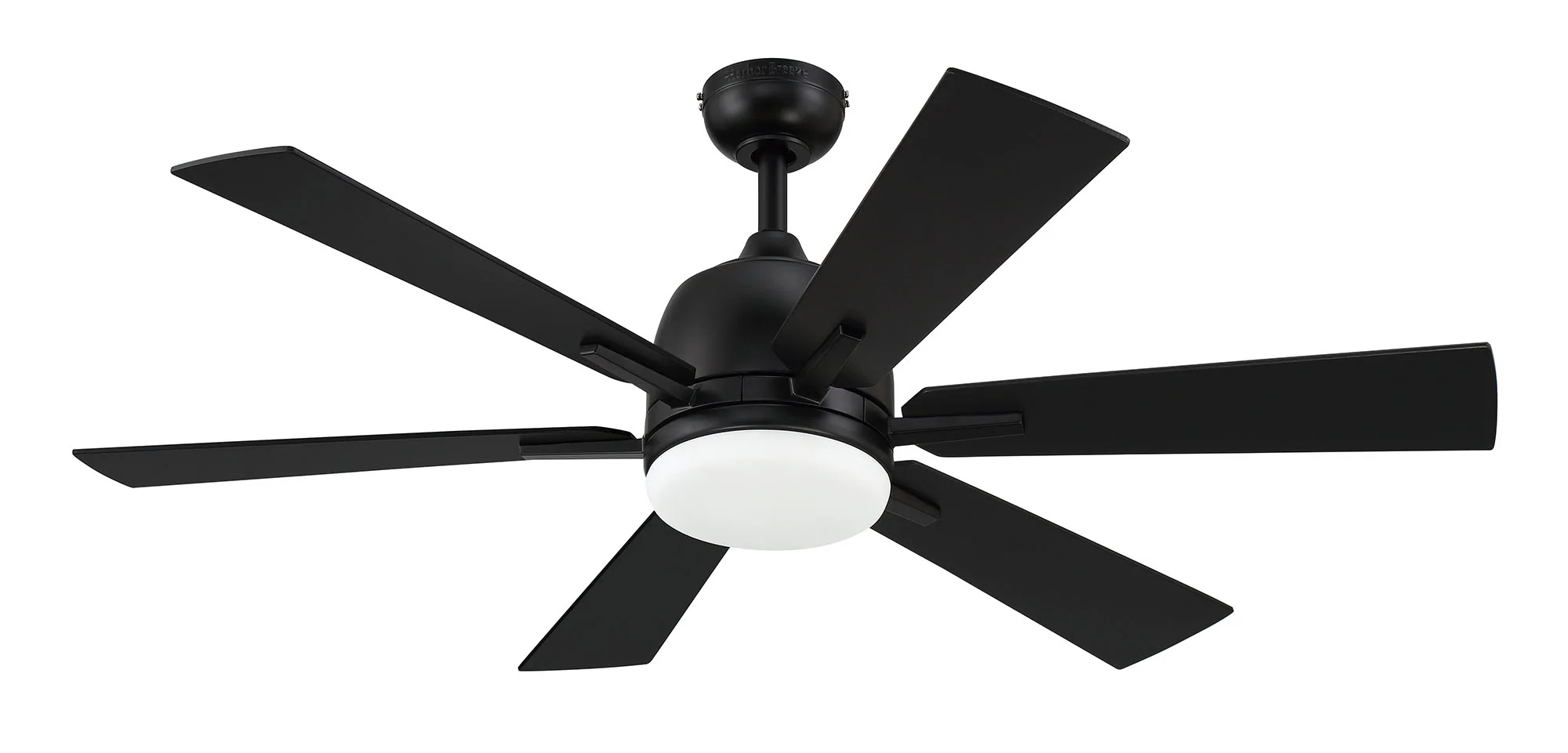 Harbor Breeze Bradbury 48-in Matte Black Ceiling Fan with Light and Remote (6-Blade)