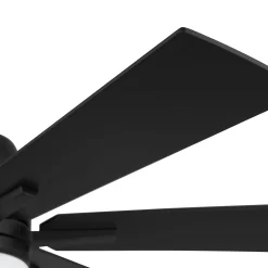 Harbor Breeze Bradbury 48-in Matte Black Ceiling Fan with Light and Remote (6-Blade)