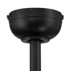 Harbor Breeze Bradbury 48-in Matte Black Ceiling Fan with Light and Remote (6-Blade)