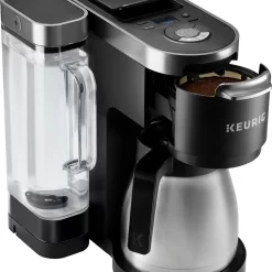 Keurig - K-Duo Plus 12-Cup Coffee Maker and Single Serve K-Cup Brewer - Black