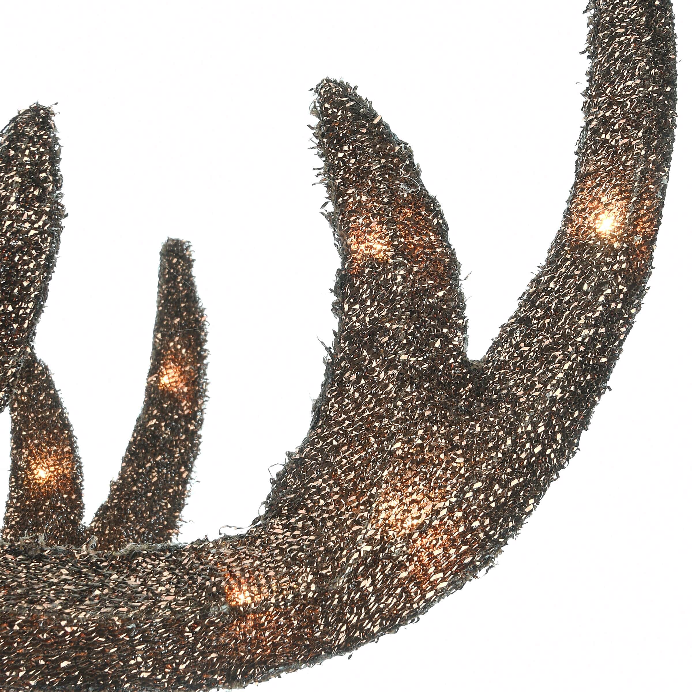 National Tree Company 3-Pack 60-in Reindeer Free Standing Decoration with White LED Lights
