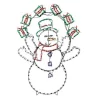 ProductWorks 60-in Hanging Snowman Yard Decoration with Multicolor LED Lights