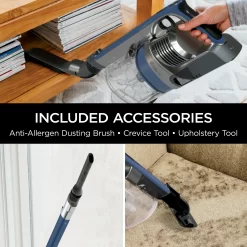 Shark - Cordless Pet Plus Stick Vacuum with Anti-Allergen Complete Seal & PowerFins, Self-Cleaning Brushroll - Blue