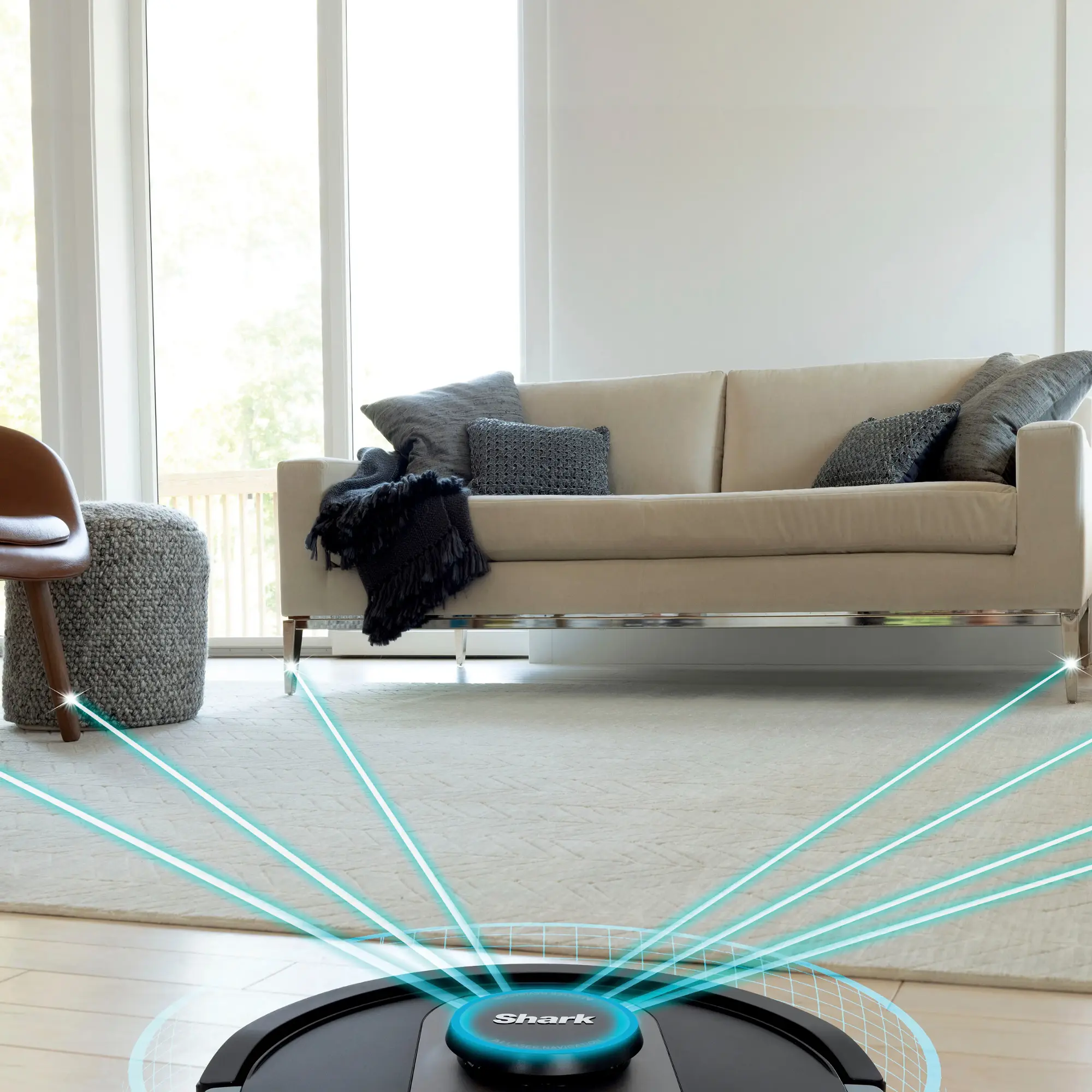 Shark - AI Ultra Robot Vacuum with Matrix Clean, Home Mapping, HEPA Bagless Self Empty Base, WiFI Connected - Black