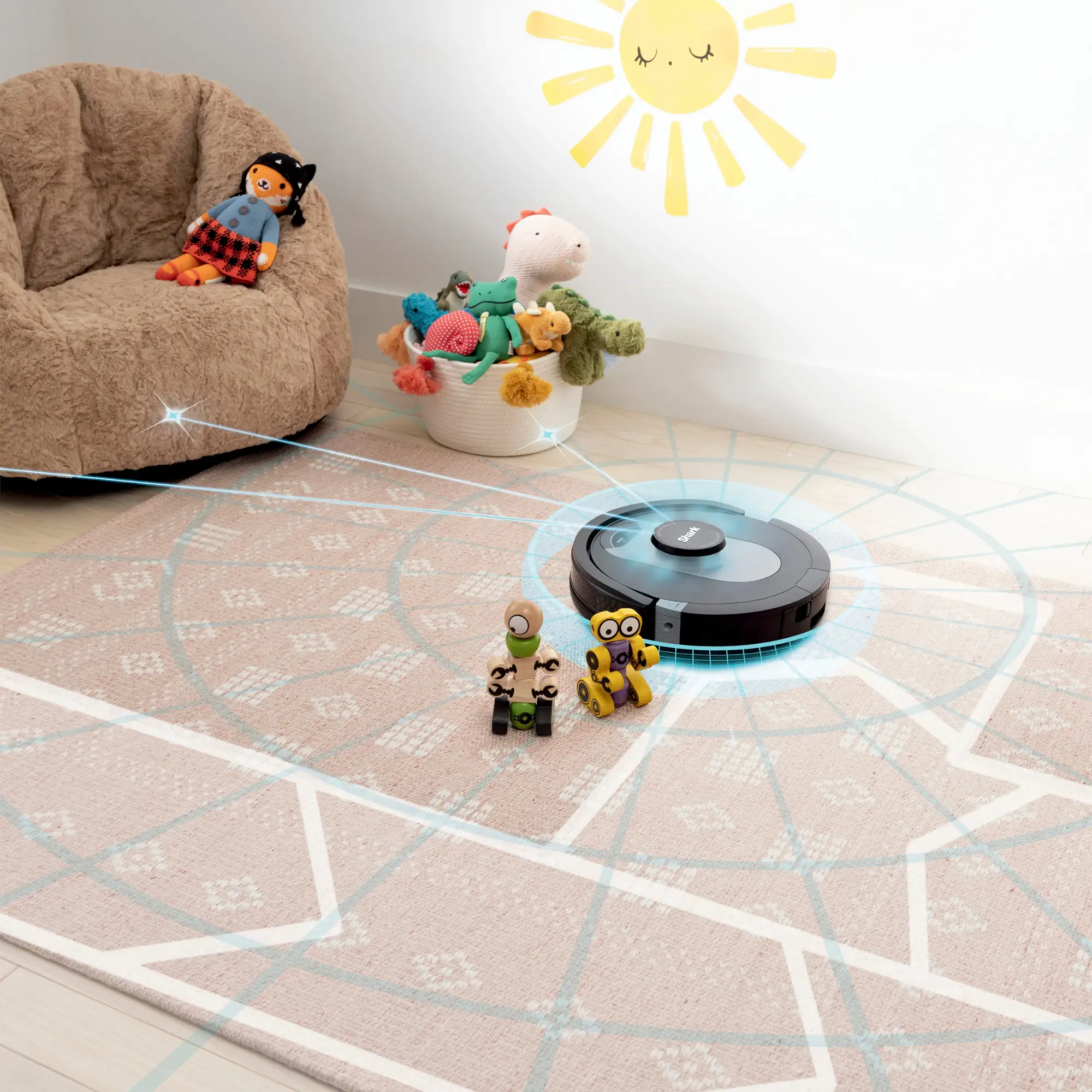 Shark - AI Ultra Robot Vacuum with Matrix Clean, Home Mapping, HEPA Bagless Self Empty Base, WiFI Connected - Black
