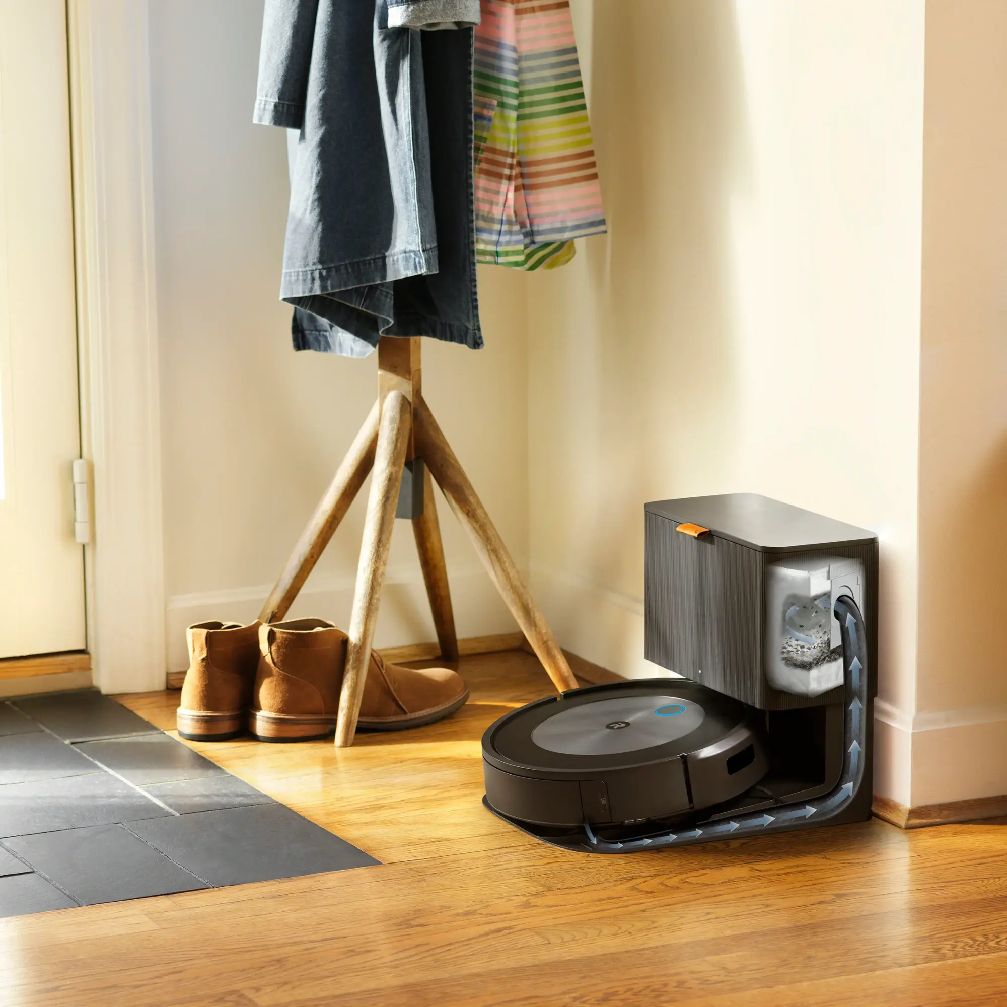 iRobot - Roomba j7+ (7550) Wi-Fi Connected Robot Vacuum with Automatic Dirt Disposal - Graphite