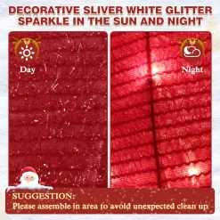 VEIKOUS 72.8-in Rooster Free Standing Decoration with Clear Incandescent Lights
