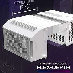 GE ClearView 350-sq ft Window Air Conditioner with Remote (115 Volts, 8300-BTU) Wi-Fi enabled